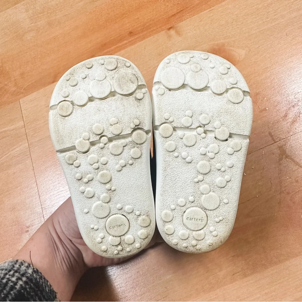 Carter's Gray Dinosaur Print Asher Sneaker Toddler Boys Size 4